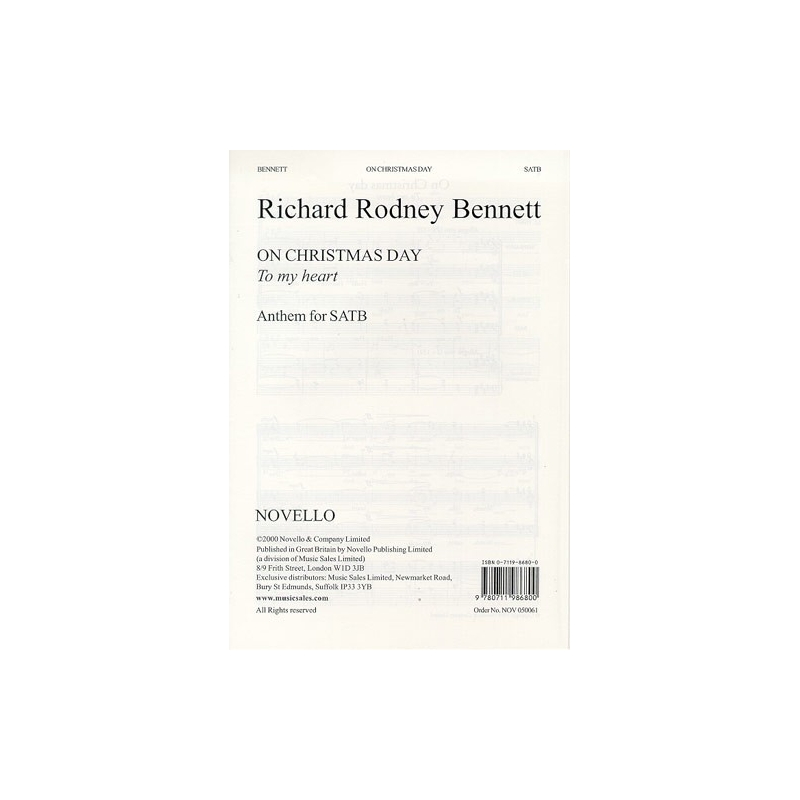 Richard Rodney Bennett: On Christmas Day