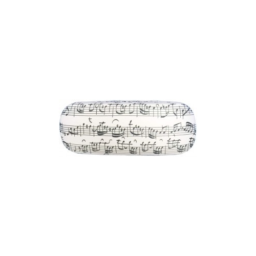 Glasses Case - white sheet music design