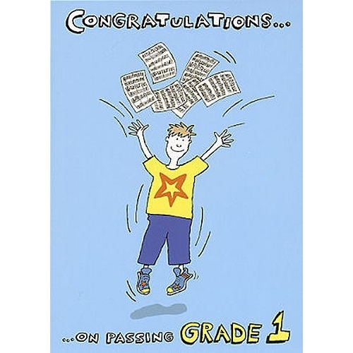 Music Gallery: Congratulations Card - Grade 1 (Boy)