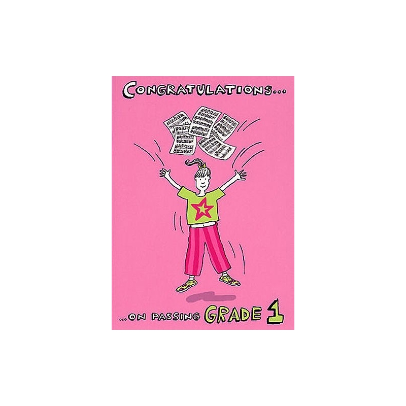 Music Gallery: Congratulations Card-Grade 1 (Girl)