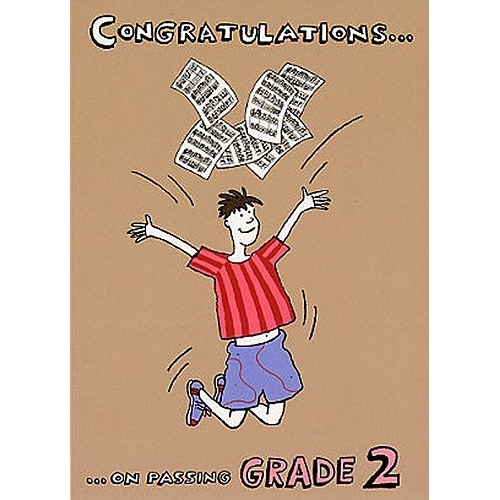 Music Gallery: Congratulations Card - Grade 2 (Boy)