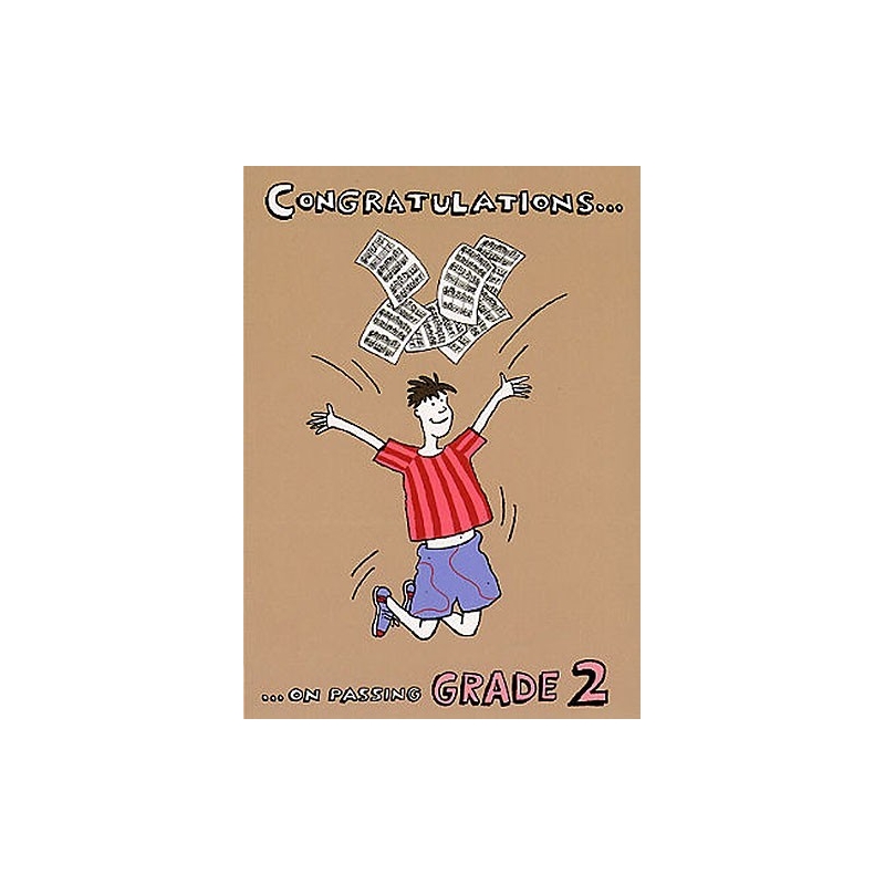 Music Gallery: Congratulations Card - Grade 2 (Boy)