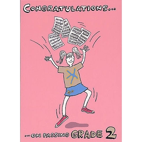 Music Gallery: Congratulations Card - Grade 2 (Girl)
