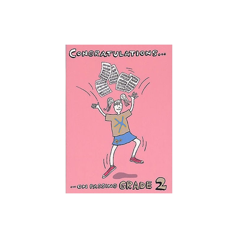 Music Gallery: Congratulations Card - Grade 2 (Girl)