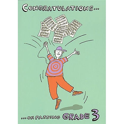 Music Gallery: Congratulations Card - Grade 3 (Boy)