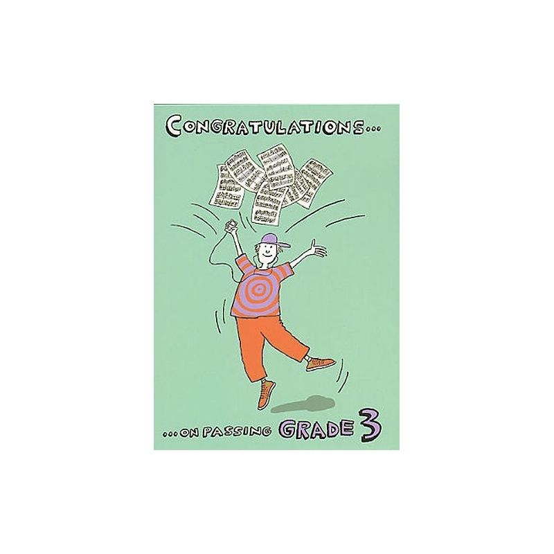 Music Gallery: Congratulations Card-Grade 3 (Boy)
