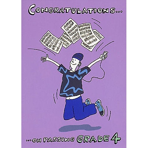 Music Gallery: Congratulations Card - Grade 4 (Boy)