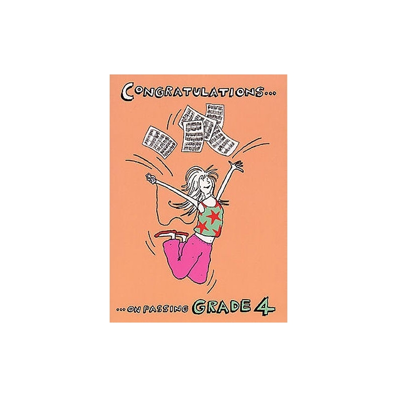 Music Gallery: Congratulations Card - Grade 4 (Girl)