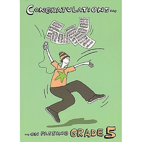 Music Gallery: Congratulations Card - Grade 5 (Boy)