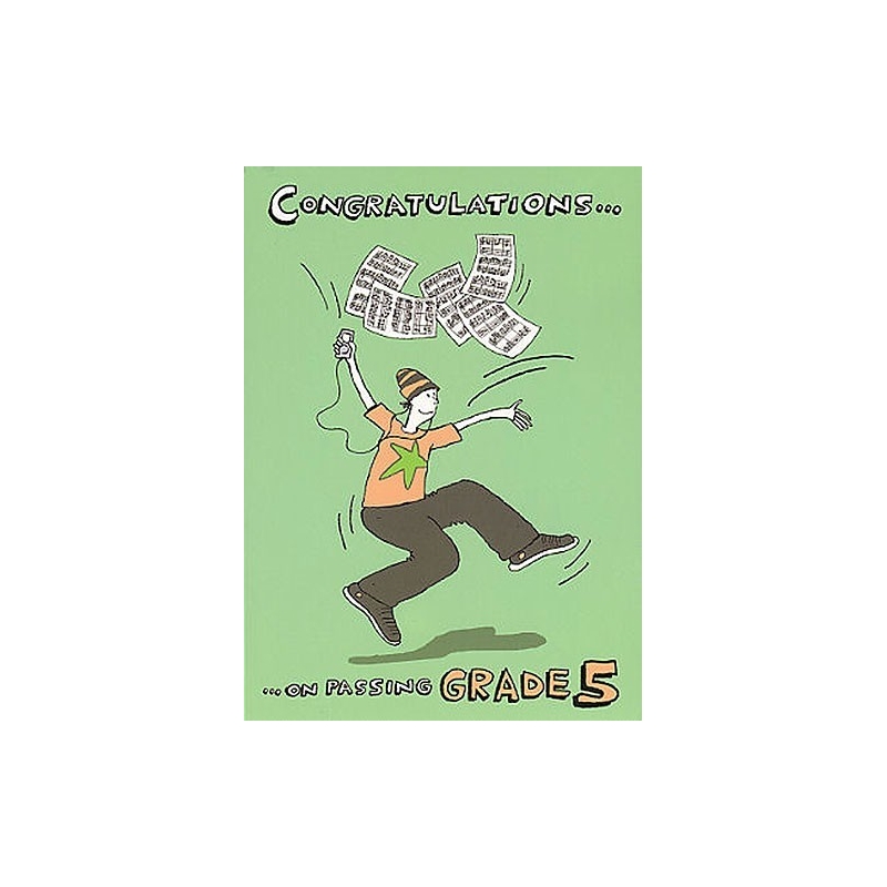 Music Gallery: Congratulations Card-Grade 5 (Boy)
