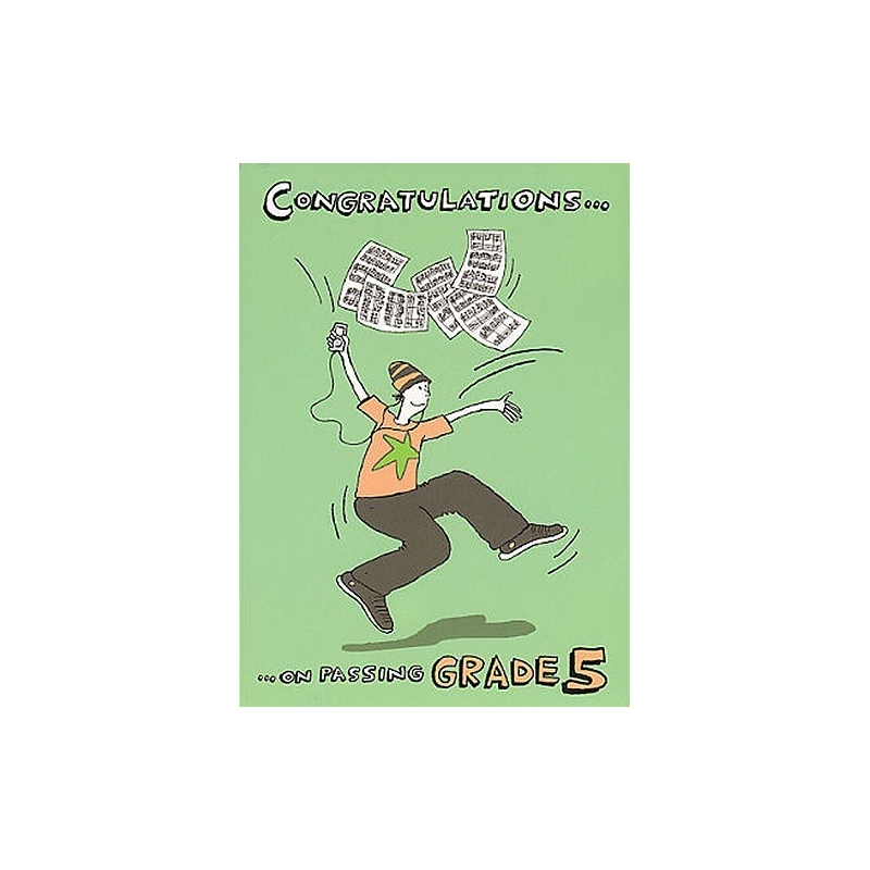 Music Gallery: Congratulations Card - Grade 5 (Boy)