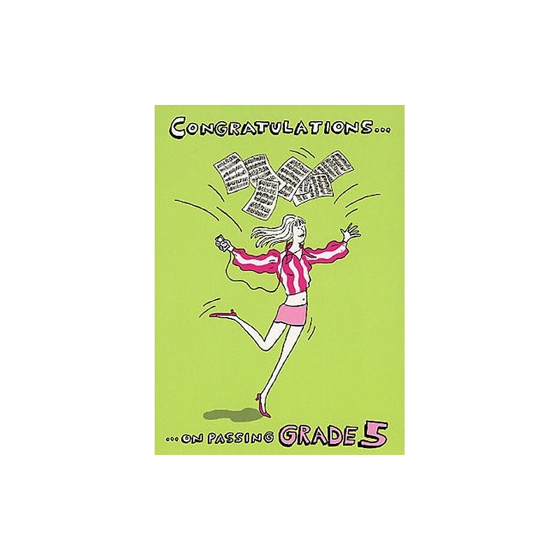 Music Gallery: Congratulations Card-Grade 5 (Girl)