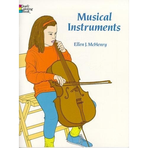 Musical Instruments Colouring Book