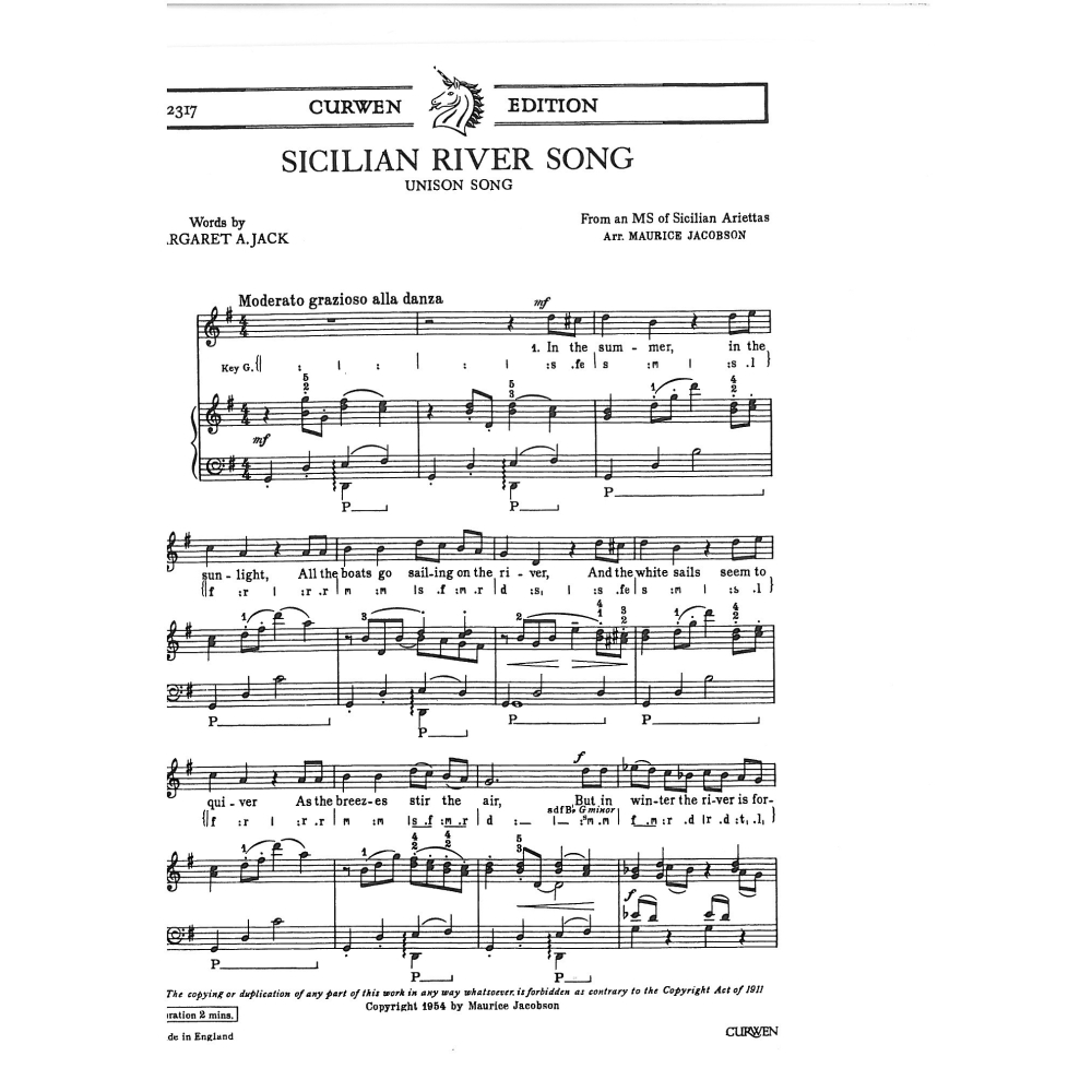 Jacobson, Maurice - Sicilian River Song