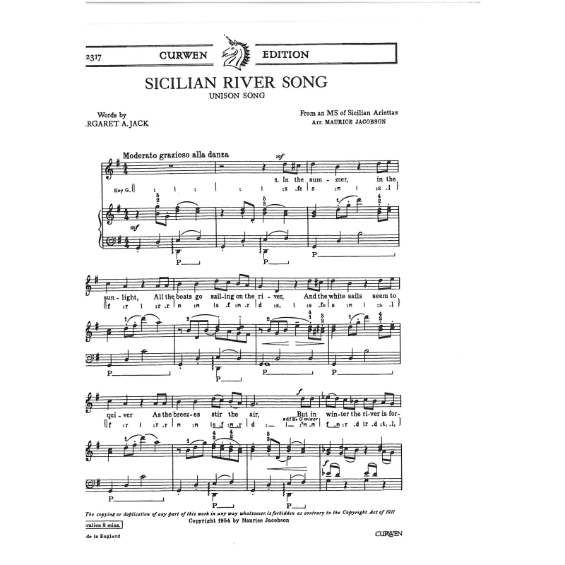 Jacobson, Maurice - Sicilian River Song