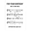 For Your Birthday Here is Some Music, Anything for a Quiet Life! Birthday Card