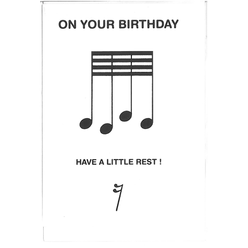 On Your Birthday Have a Little Rest! Birthday Card