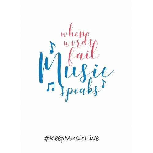 When Words Fail - Keep Music Live (6 Christmas cards)