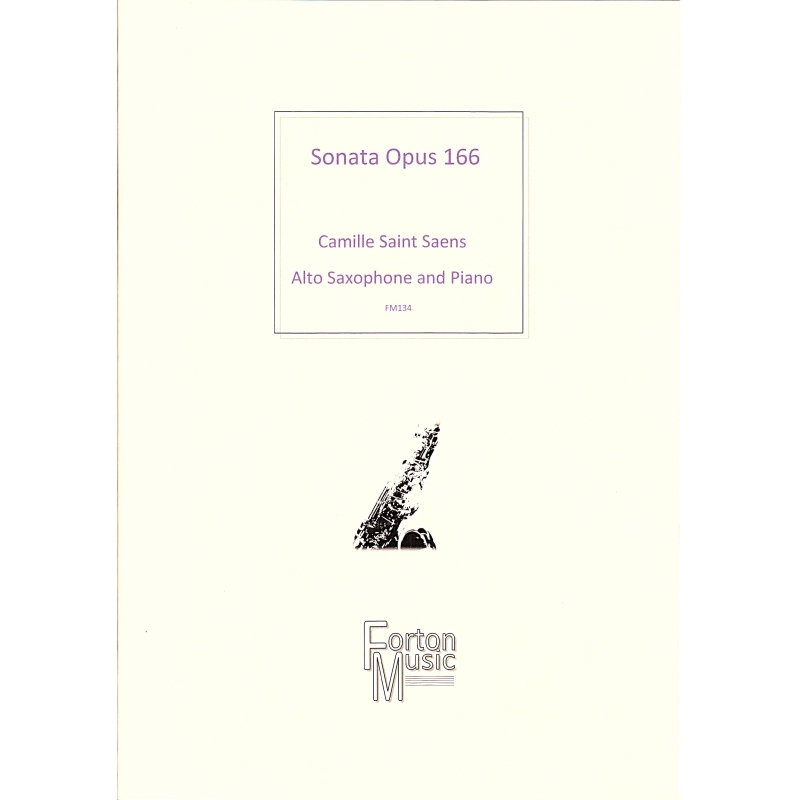 Saint-Saens, Camille - Sonata Op. 166 (Alto Saxophone & Piano)