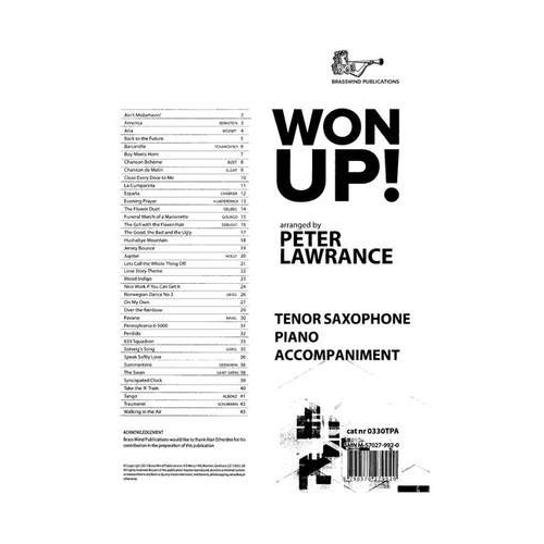 Won Up! Piano Accompaniment for Tenor Saxophone