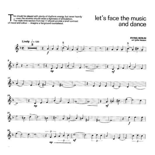 Lets Face the Music for Trombone (Treble Clef + CD)