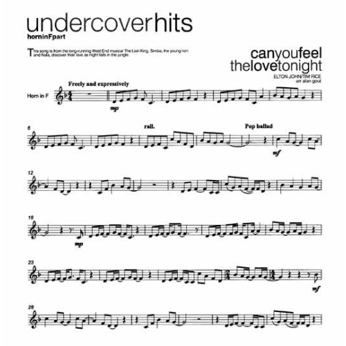 Undercover Hits for Horn in F