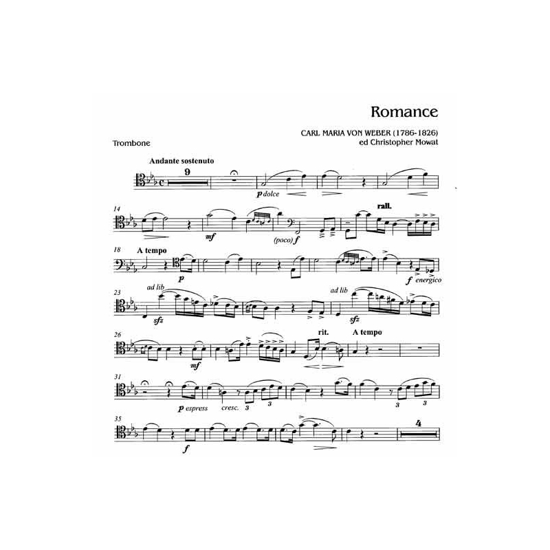 Weber, C M von - Romance (Trombone & Piano)