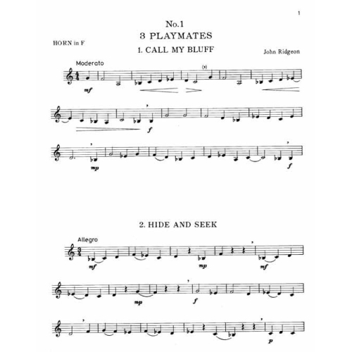 Nine Miniatures for Horn in F