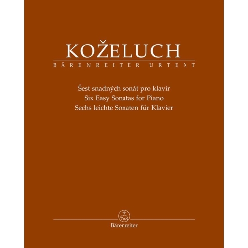 Kozeluch, Leopold - Six Easy Sonatas for Piano