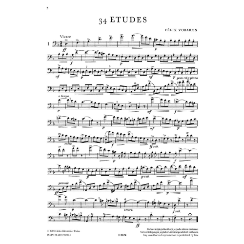 Vobaron, Felix - Studies for Trombone