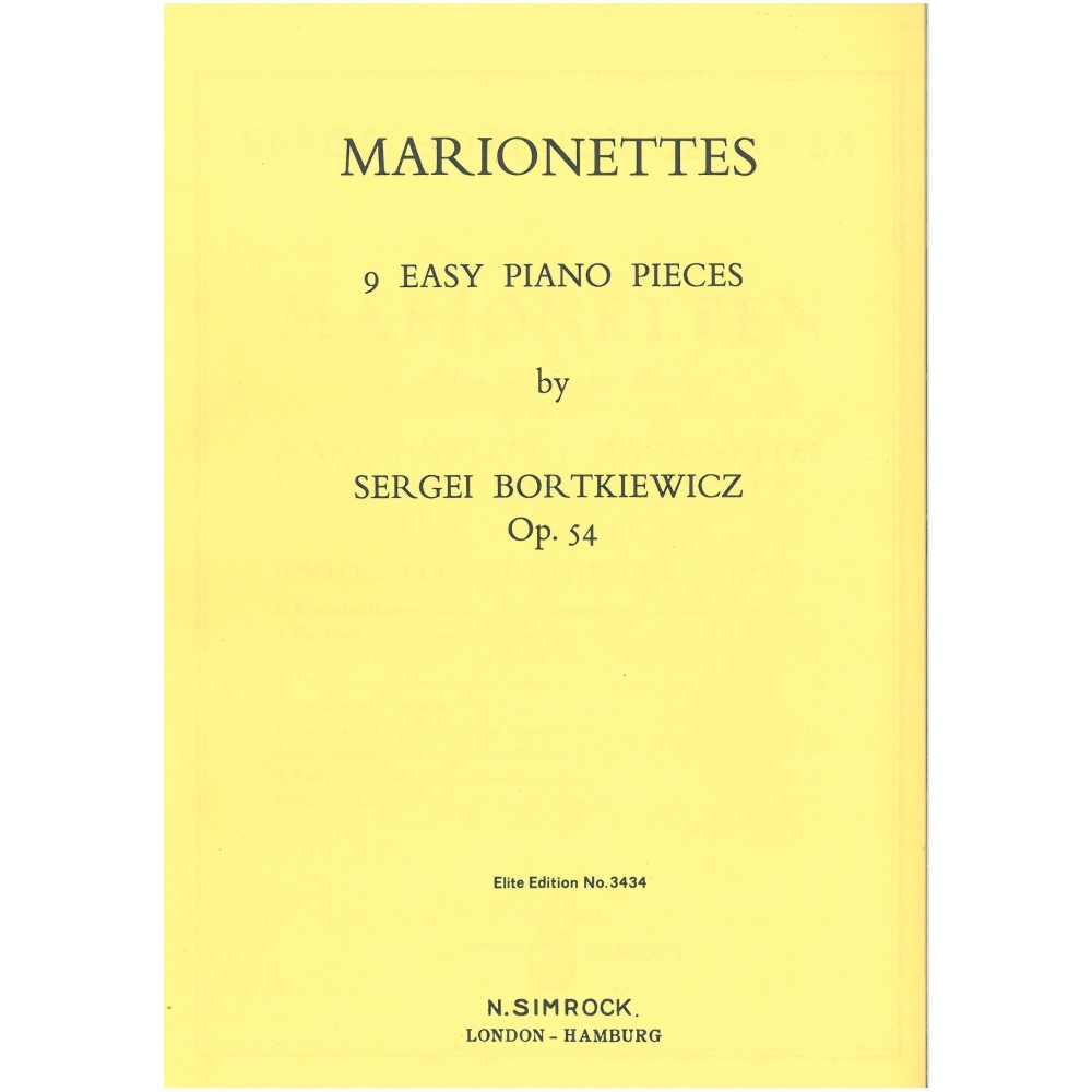 Bortkiewicz, Sergej - Marionettes op. 54 