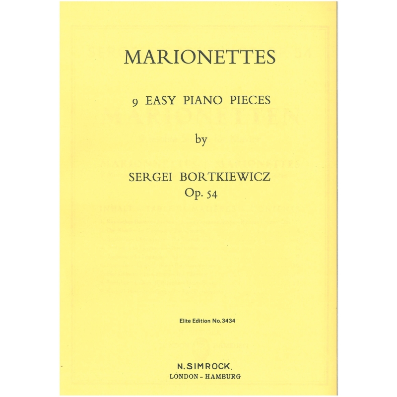 Bortkiewicz, Sergej - Marionettes op. 54 