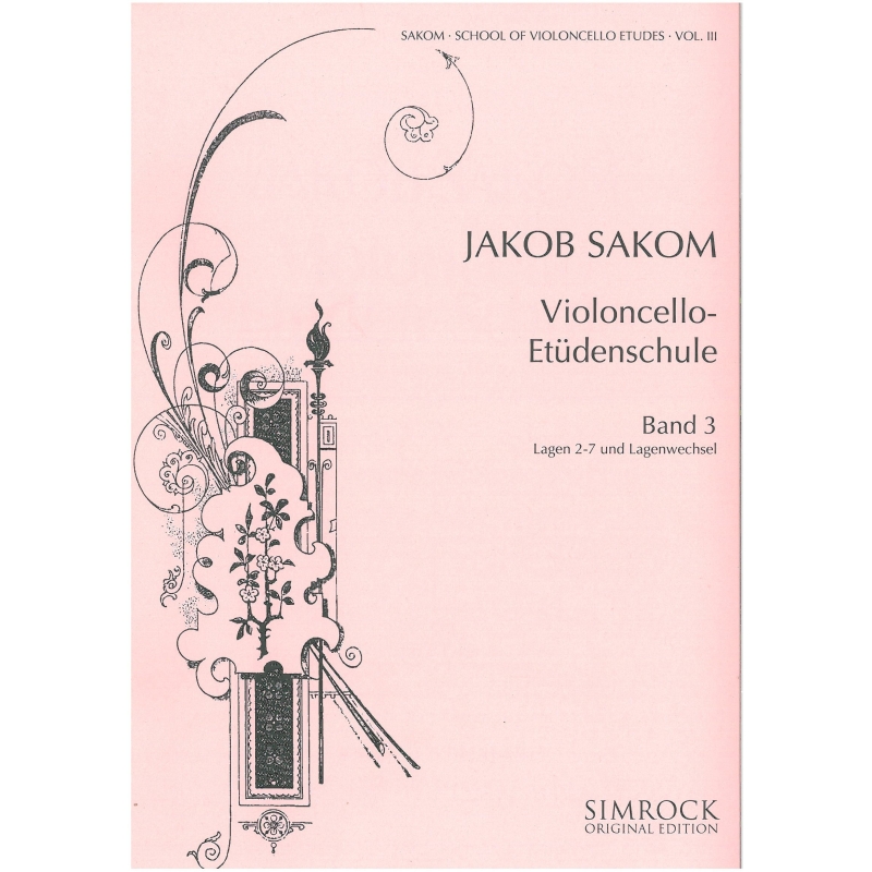 School of Violoncello Etudes Book 3