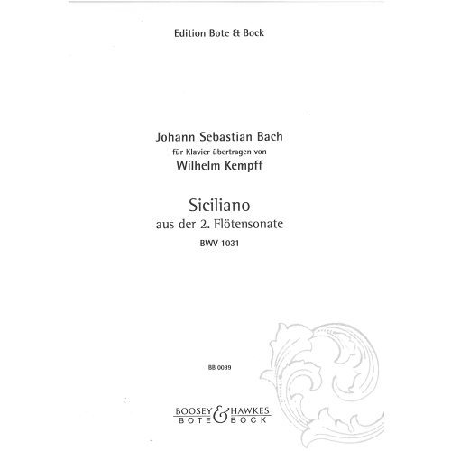 Bach, J. S. - Siciliano