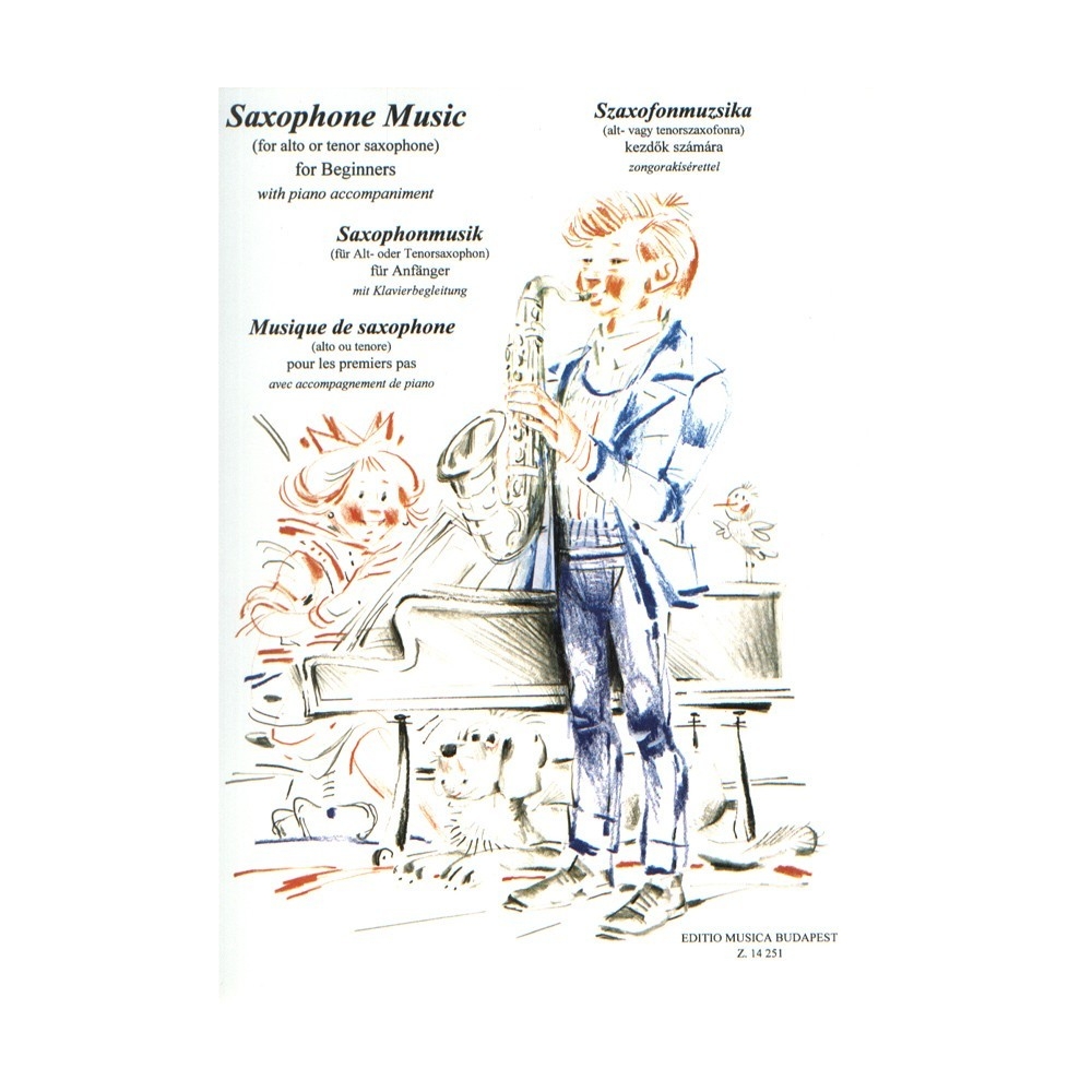Saxophone Music (for Alto Or Tenor Saxophone, With Piano Accompaniment) For Beginners