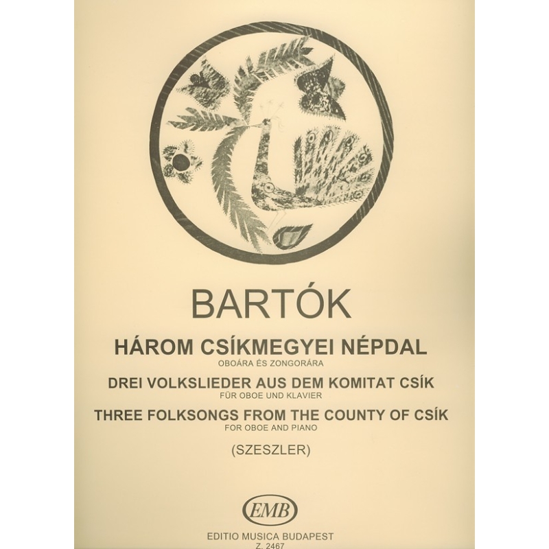 Bartok Bela - Three Folksongs From The County Of Csík