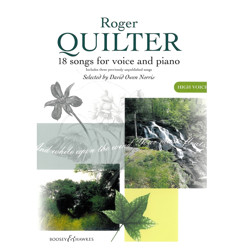 Quilter, Roger - 18 Songs for high voice and piano 