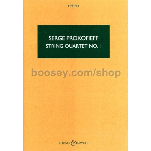 Prokofiev, Sergei - String Quartet No. 1 op. 50 HPS 764