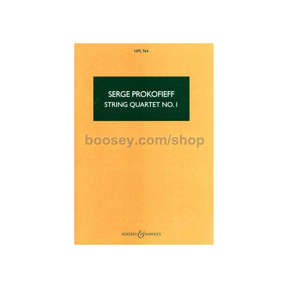 Prokofiev, Sergei - String Quartet No. 1 op. 50 HPS 764