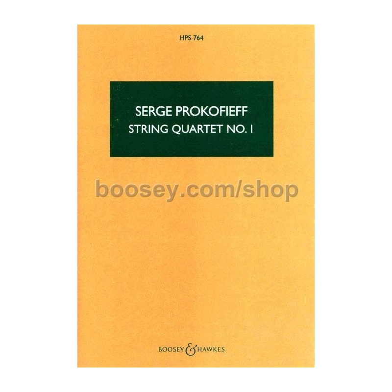 Prokofiev, Sergei - String Quartet No. 1 op. 50 HPS 764