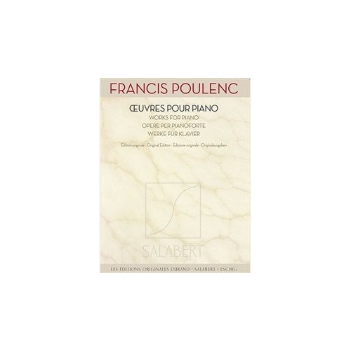 Poulenc, Francis - Oeuvres pour piano