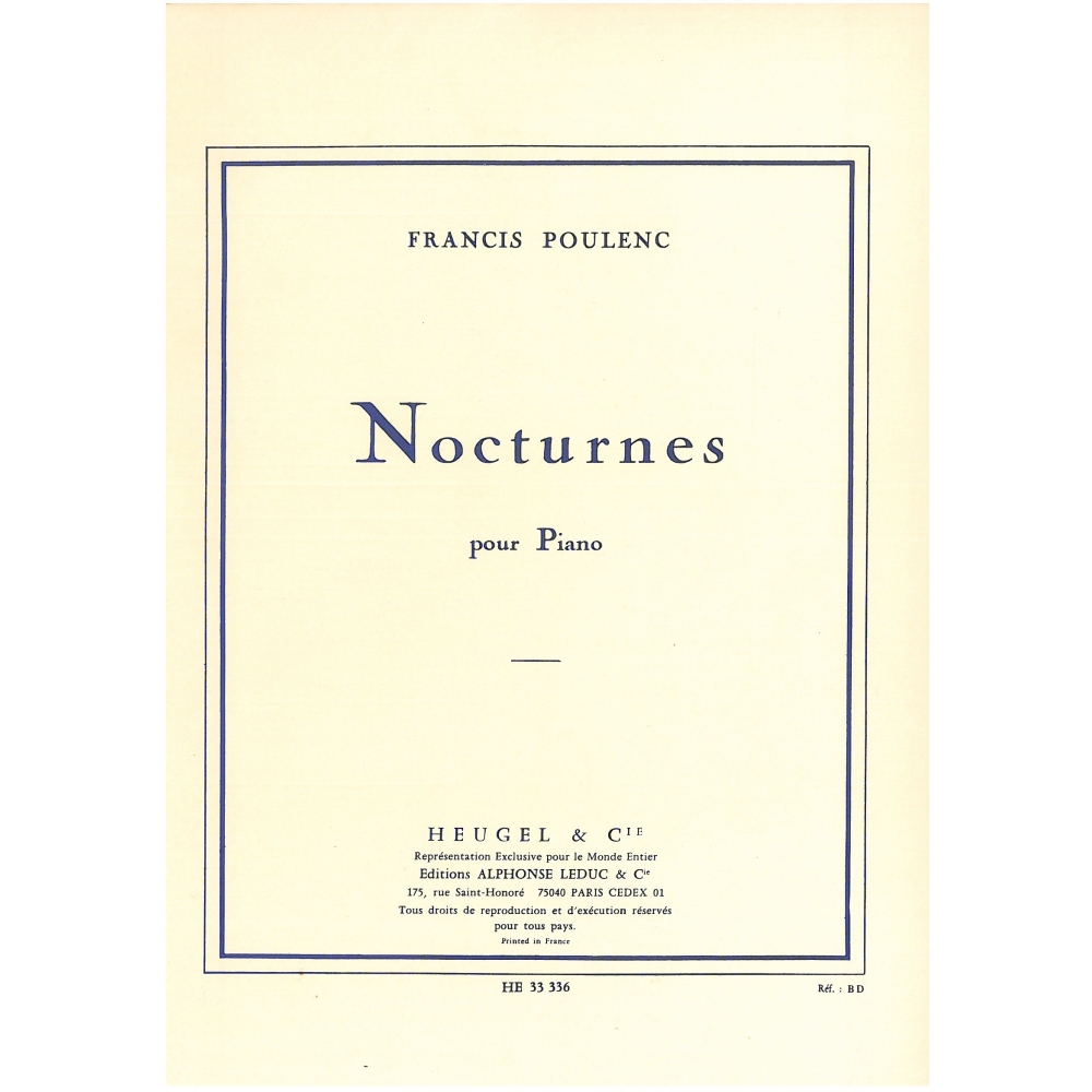 Poulenc, Francis - Nocturnes pour Piano