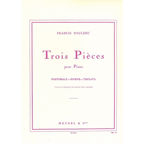Poulenc, Francis - Trois Pieces pour Piano
