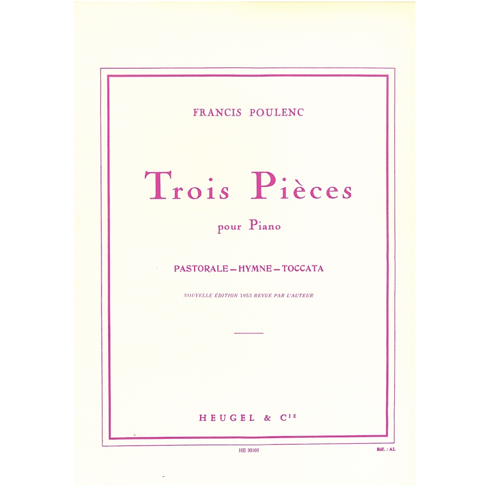 Poulenc, Francis - Trois Pieces Pour Piano