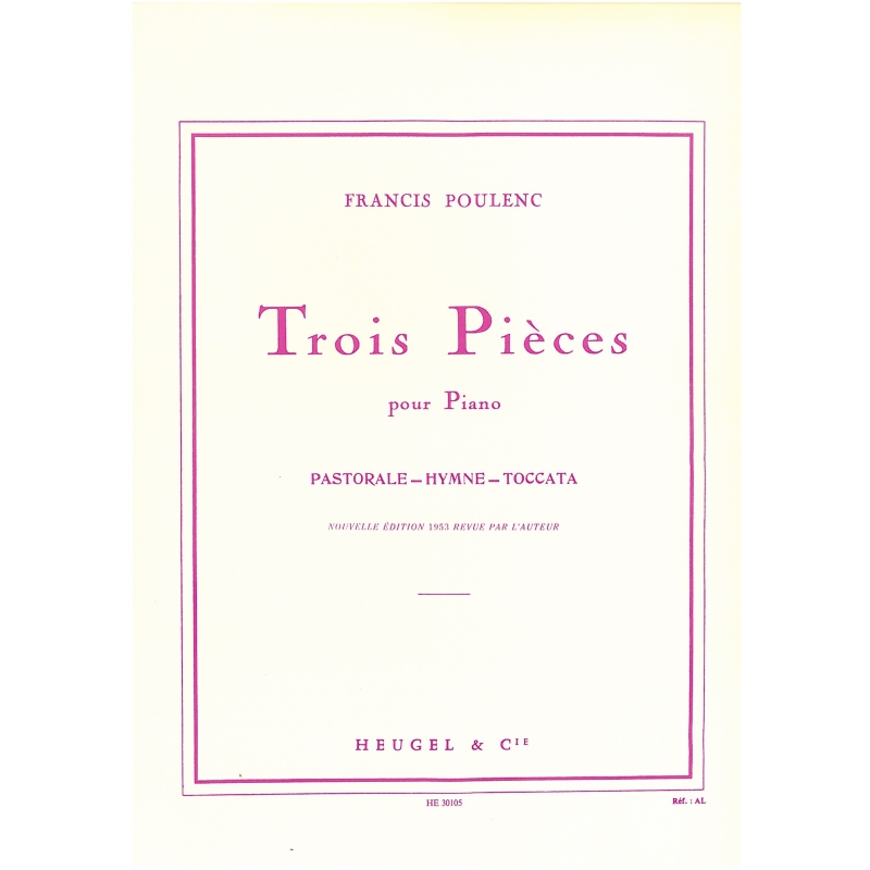 Poulenc, Francis - Trois Pieces pour Piano