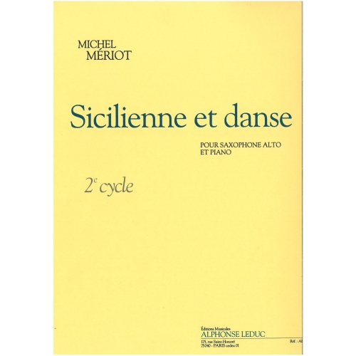 Meriot, Michel - Sicilienne et Dance for Eb Sax