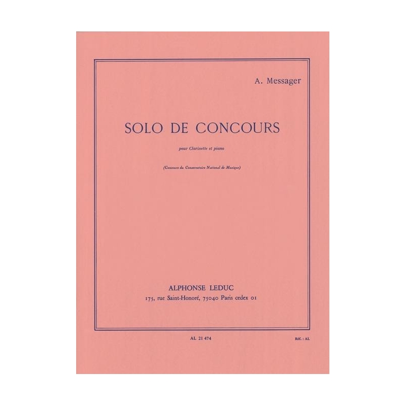 Messager, André - Solo De Concours