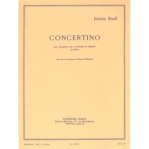 Rueff, Jeanine - Concertino...