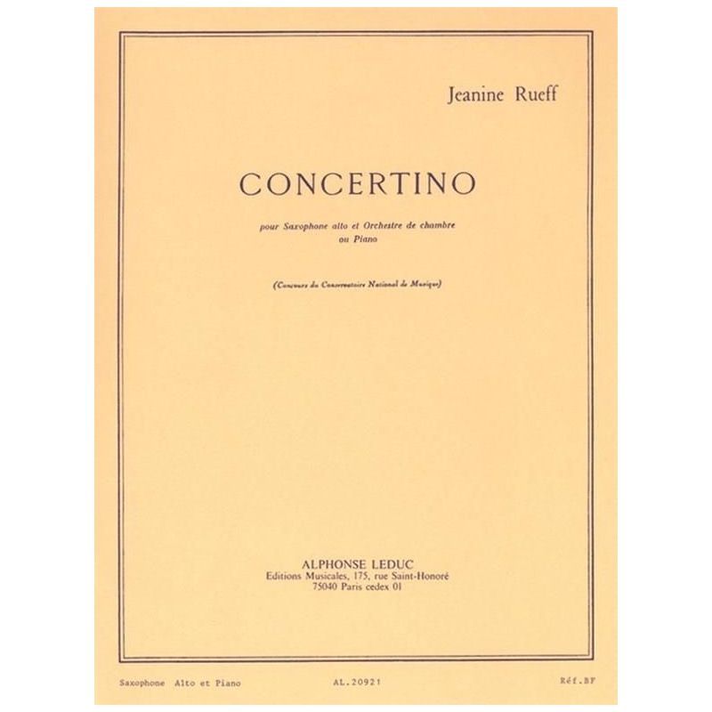Rueff, Jeanine - Concertino Op. 17