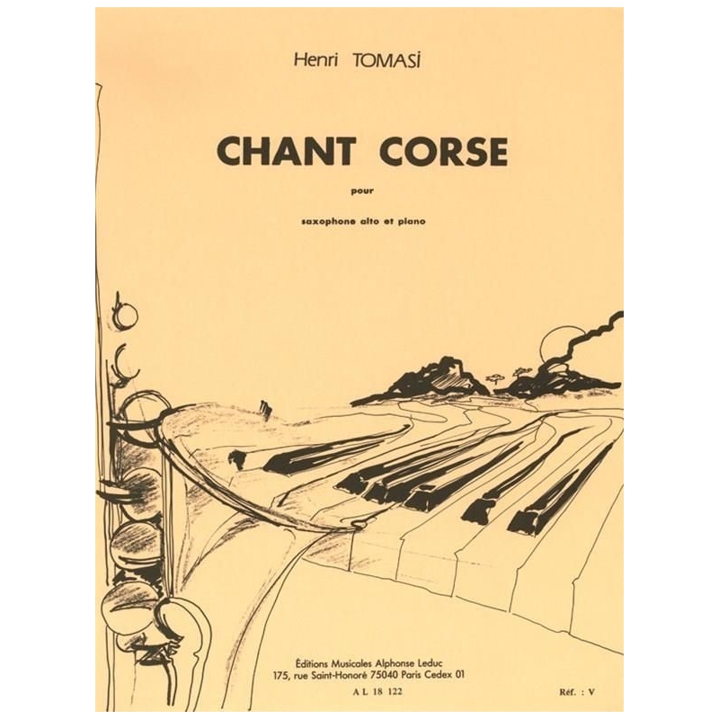 Tomasi - Chant Corse for Alto Saxophone